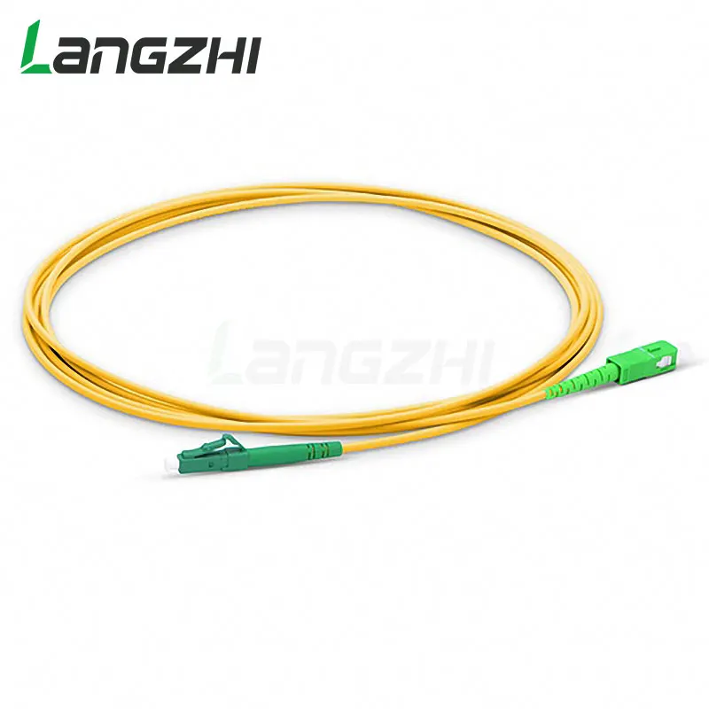 Cavo patch in fibra LC APC a SC APC Simplex OS2