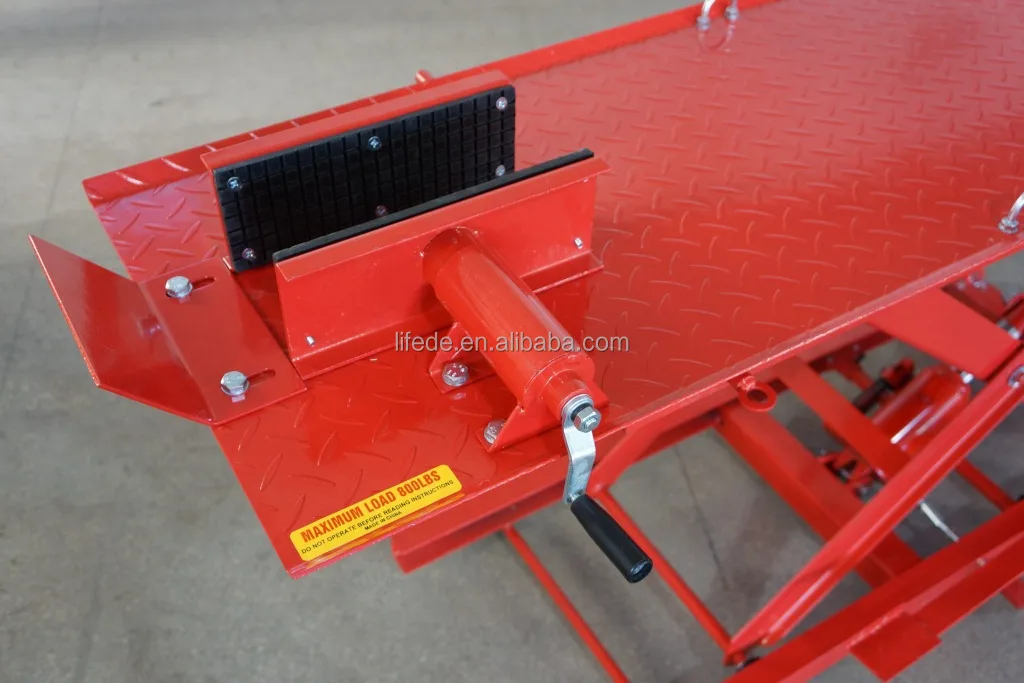 800 LBS Hydraulic Air Scissor Motorcycle Repair Lift Table Platform Lifting Stand Garage Workshop​