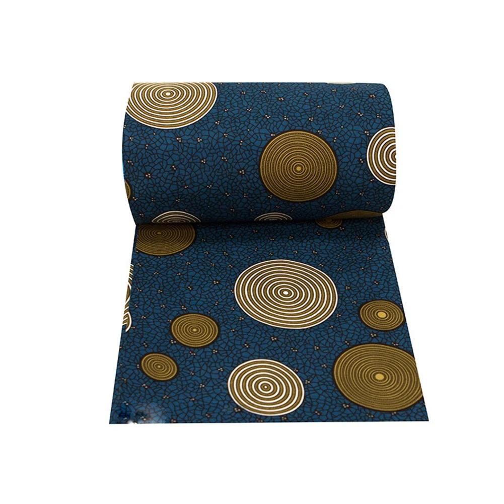 

ABMS-2Pcs 6 Yards African Ankara Polyester Wax Prints Fabric African Fabric For Party Dress