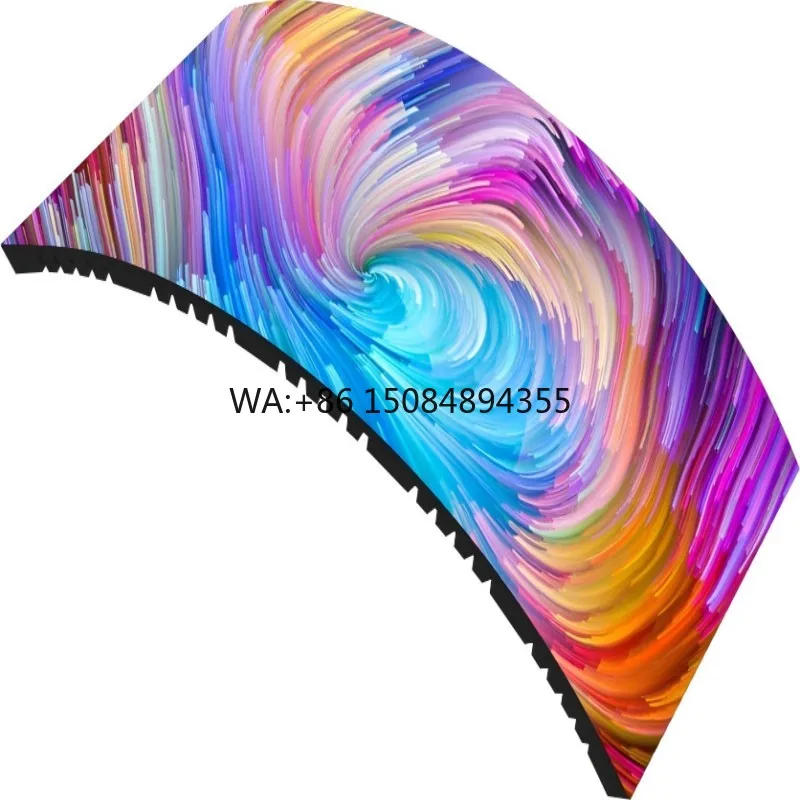 

P4 Flexible LED Full Color Display High Performance Outdoor Curved Arc Ribbon Screen HDR10+ 4K Resolution IP65 Waterproof Rating