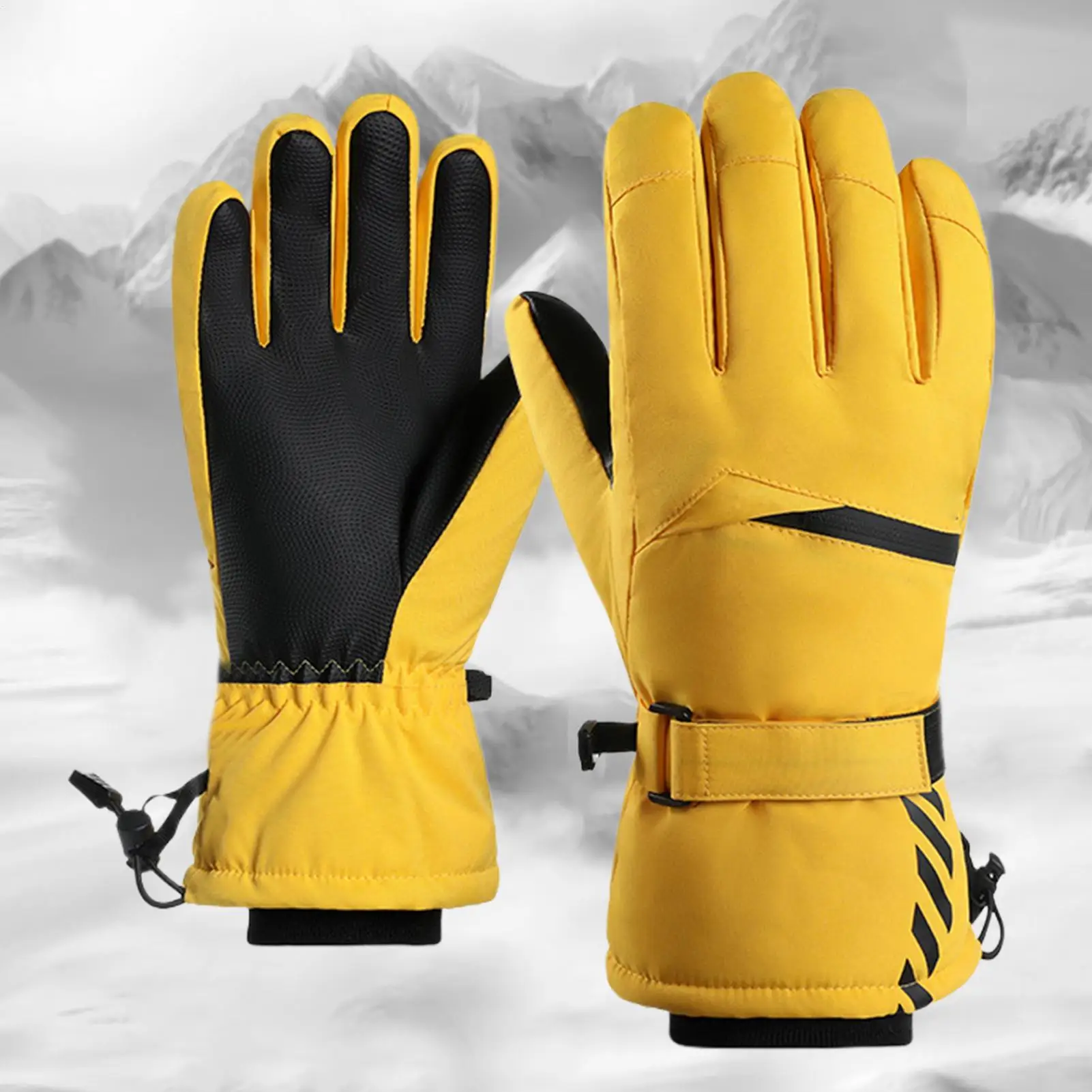 

Ski Gloves Women Running Mittens Waterproof Thermal Windproof Touchscreen Gloves for Women Men Outdoor Winter Running Skating