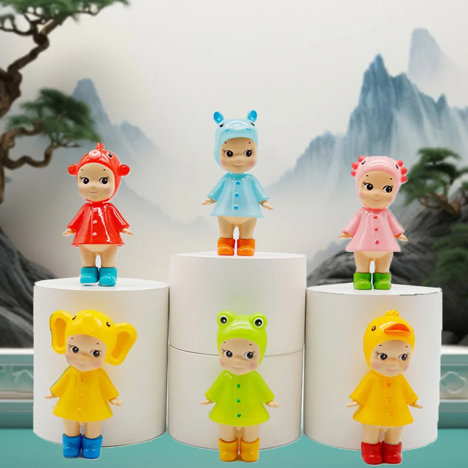 

Совершенно новая серия «Я люблю дождливый день», слепая коробка, коллекционная мини-фигурка, милый декор для рабочего стола, детский подарок на день рождения, предварительный заказ