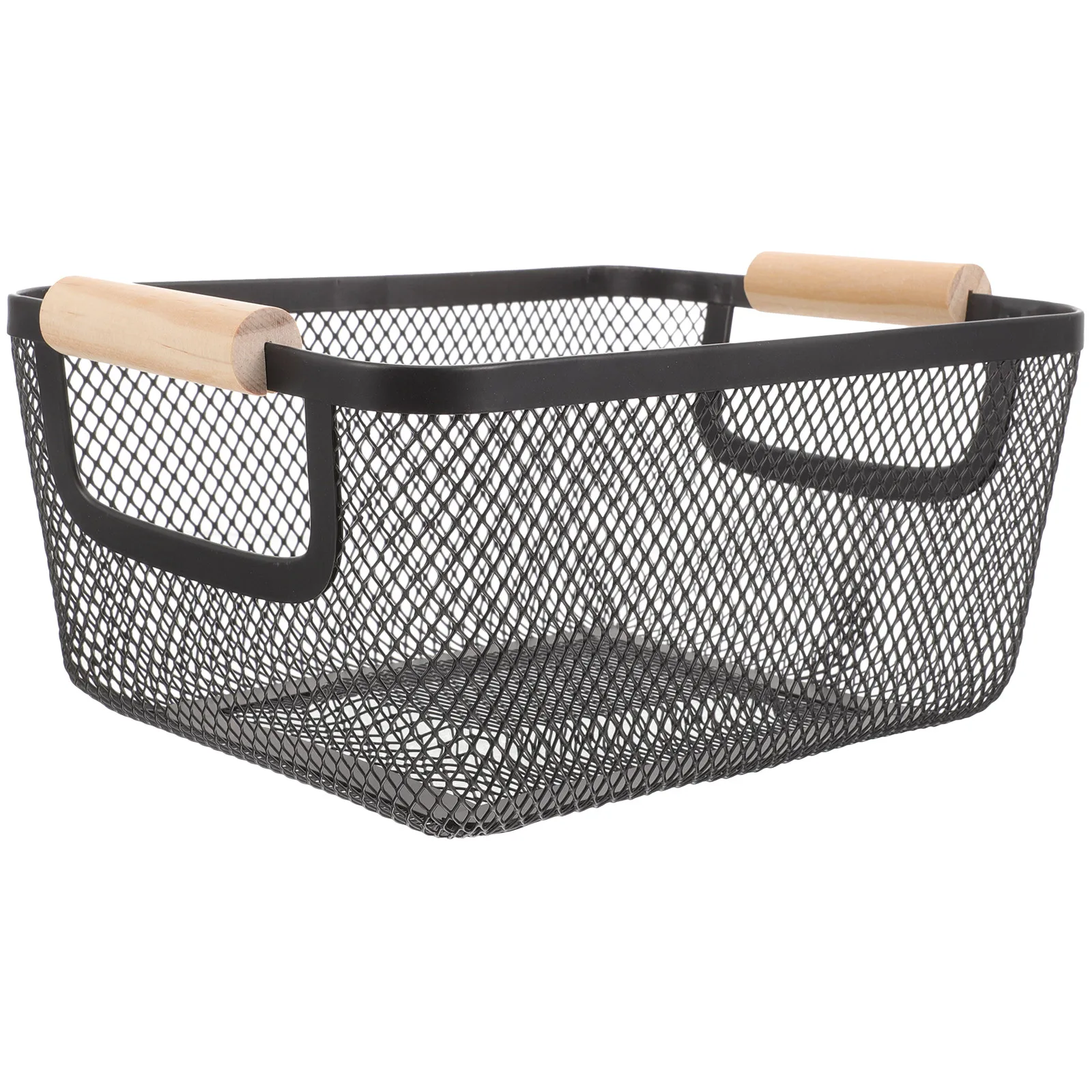 

Metal Mesh Black Small Wrought Iron Wire Bathroom Organizer Storage Organizer Baskets Baskets Shelves Farmhouse Nordic