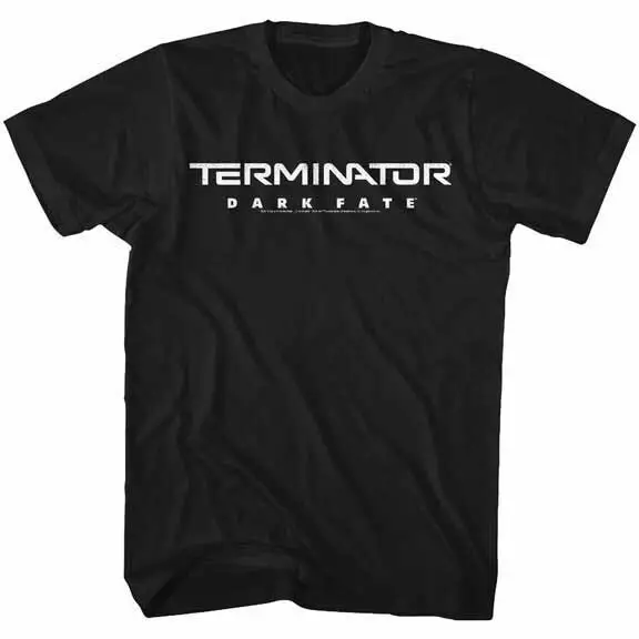 Terminator Dark Fate Movie T-Shirt Licensed Logo Black Cotton SM-5XL