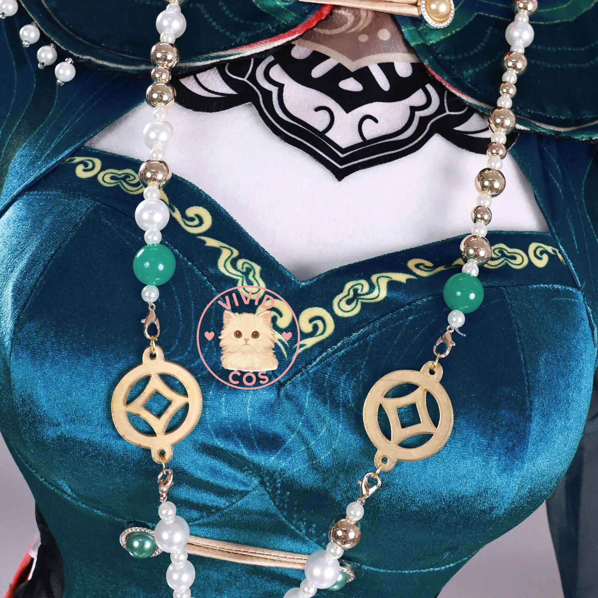 Game Naraka: Bladepoint Tessa Cosplay Role Play Anime Costume Sexy Dark Green Cheongsam Dress for Women Comic Con Suit Wig Shoes