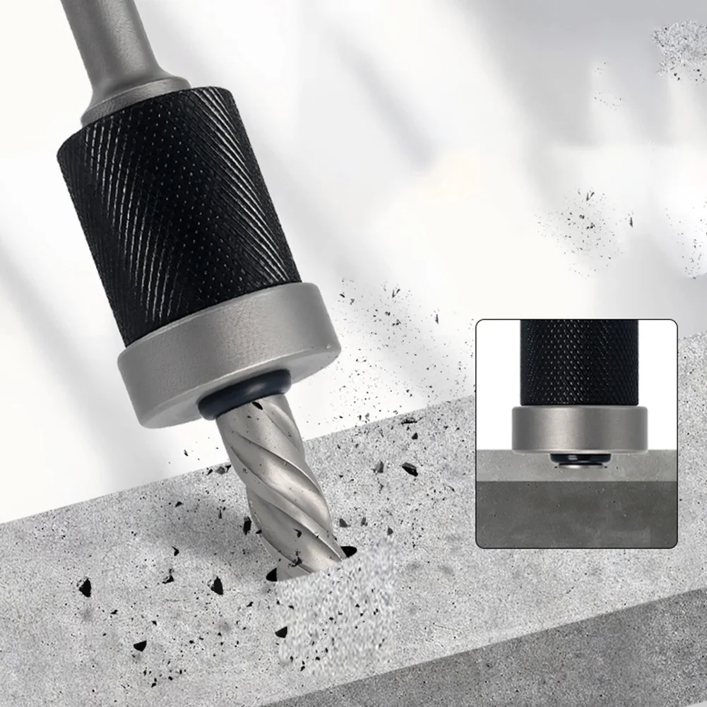 

Бур-перфоратор разборного типа с быстрой сменой твердосплавных наконечников для бетона и анкеров, 101 мм/3,97 дюйма, с регулируемым глубинным кольцом