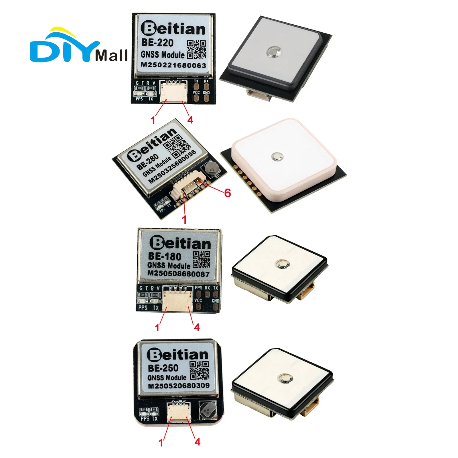Beitian BE Series Multi GNSS GPS Receiver Module For High Accuracy Drone Positioning Flight Control System
