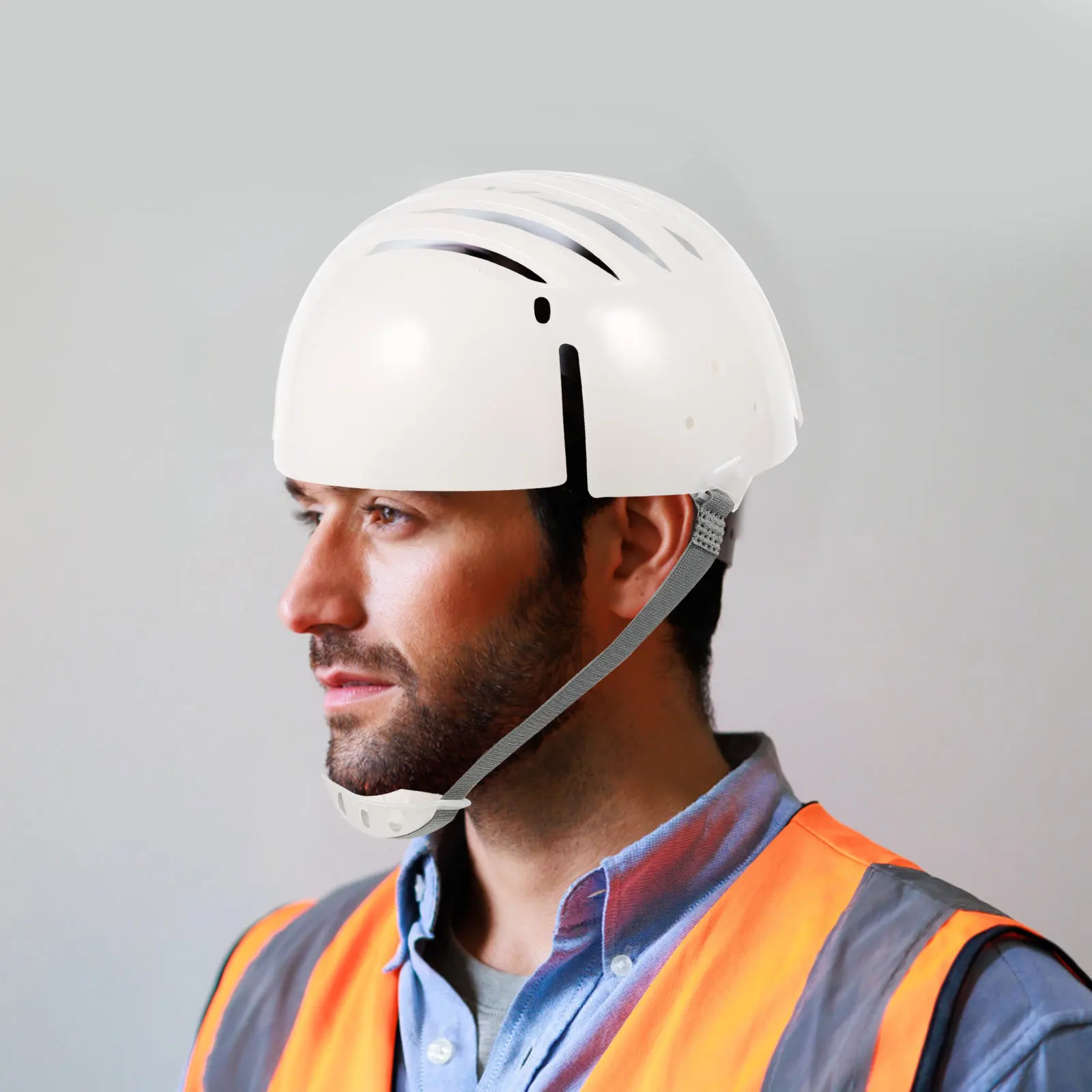 

Safety Insert Bump Cap Liners White Universal Vented Baseball Hat Protector Hard Hat Liners PE Material Durability Workshop