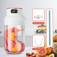 1000ML Portable Juicer Blender Fruit Juicer USB Charging Lemon Orange Fruit Juicing Cup Smoothie Blender Machine Kitchen Tools 3