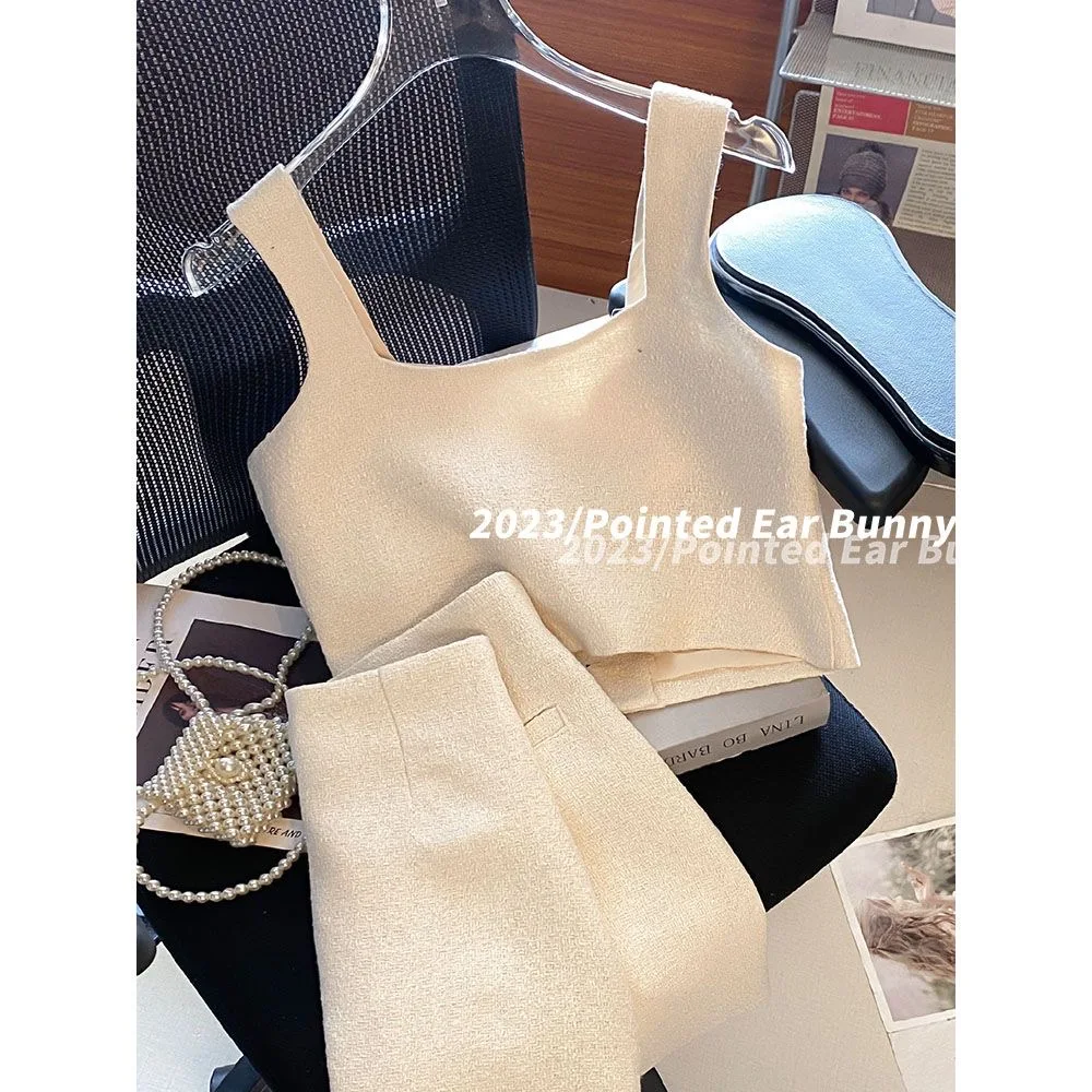 2026 Sweet Ruched Two Pieces Sets V Neck Strap Crop Tops+Short A-Line Skirt Women Korean Style Chic Summer Beachwear Suits