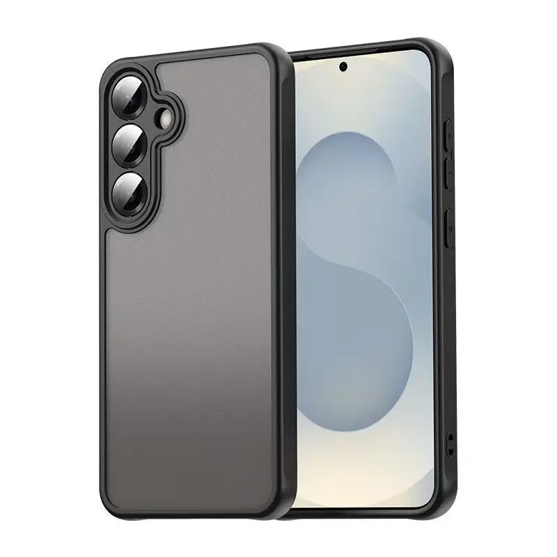 Luxury Armor Matte Translucent Case For Samsung Galaxy A16 A36 A26 A56 A17 A37 A57 A18 Cover Coque