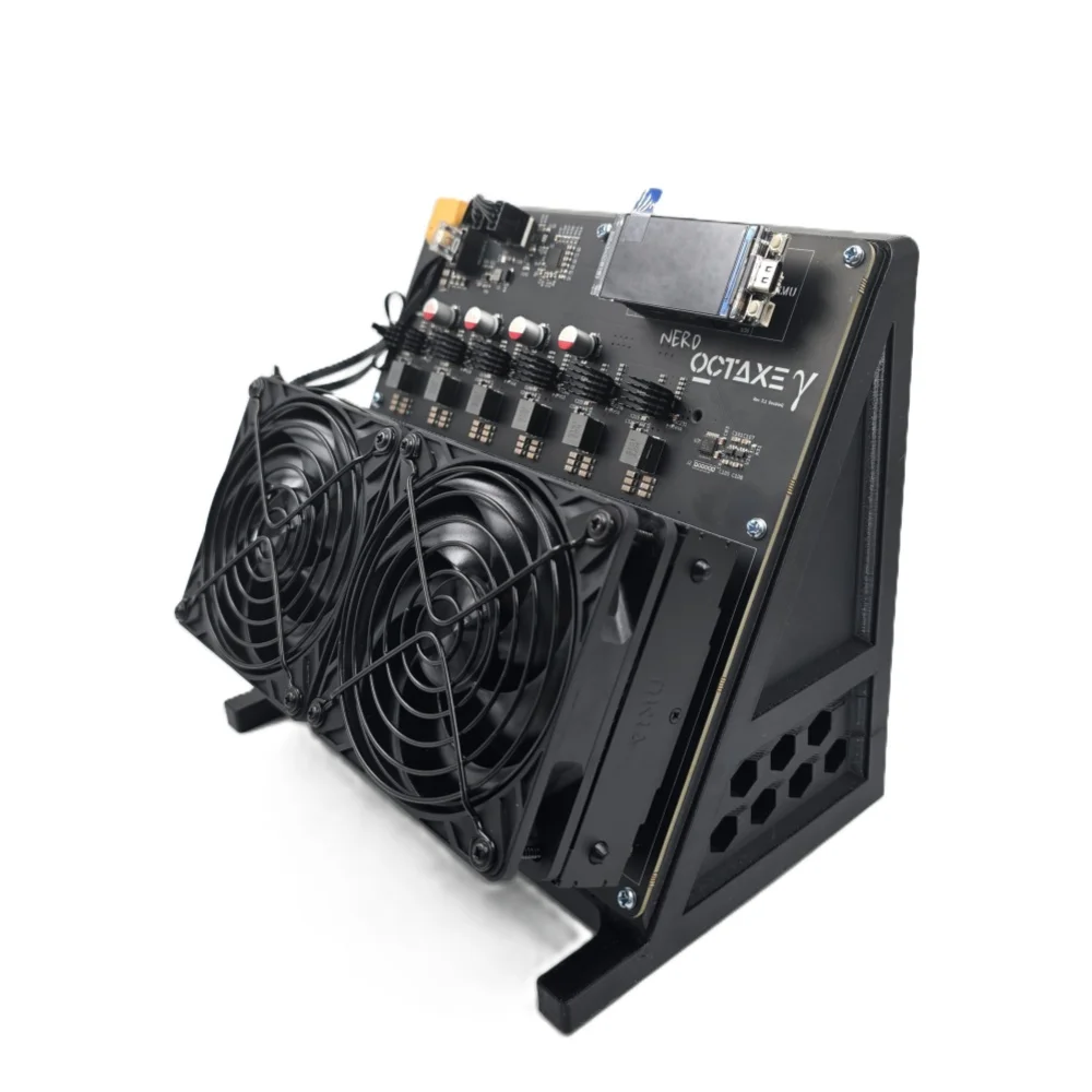 

Майнер BTC NerdOCTAXE γ Rev3.1 BM1370 с открытым исходным кодом, 240 Вт, 20 Дж/Тх, с индивидуальным охлаждением и тихим вентилятором, устройство для криптовыделения, 12 TH/s