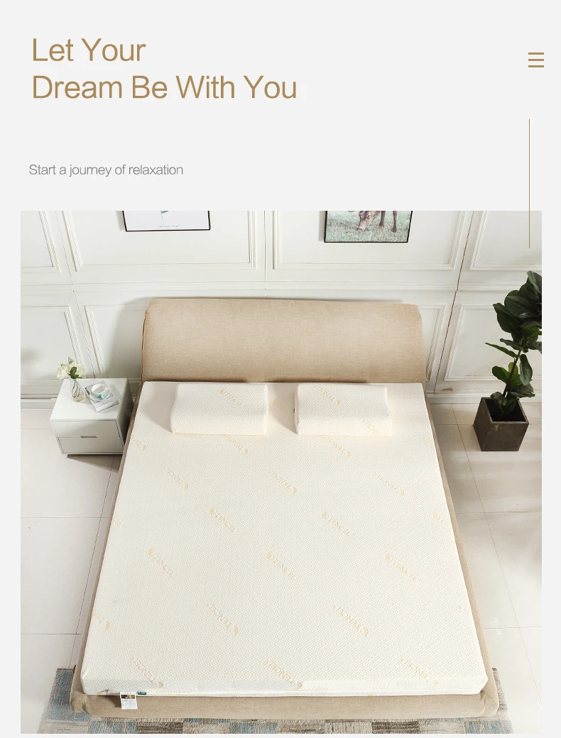 مرتبة لاتكس طبيعية 100% للبالغين عالية الكثافة لتقويم العظام #5