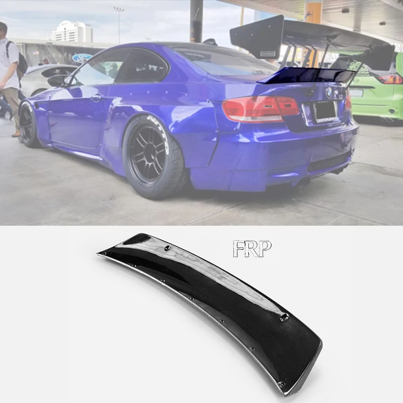 

PD Style Wide Body Carbon Fiber Duckbill Spoiler Glossy Finish Trunk Splitter Lip Fibre Wing Drift Kit Trim Fit For BMW E92 M3