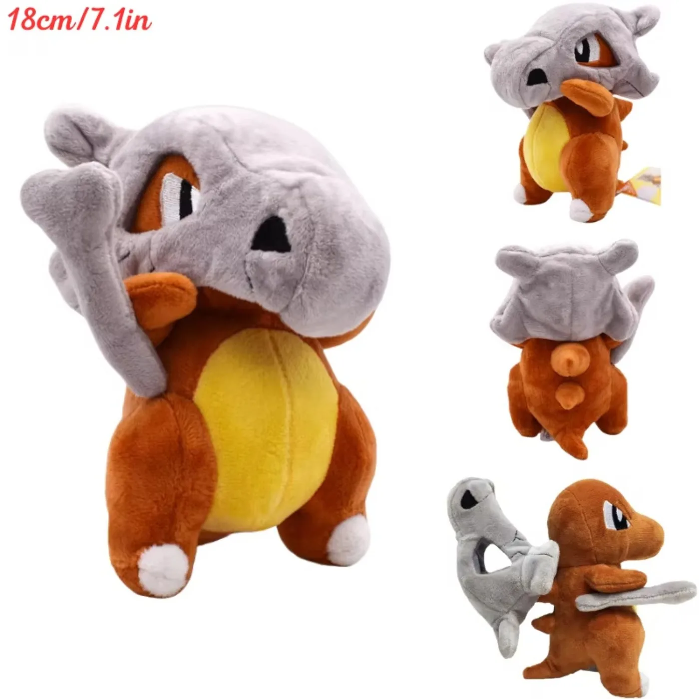 

Cubone Plush Toy Kola Doll All Star Collection Cartoon Game Stuffed for Birthday Gift 6.9 Inch Soft Plushies Cartoon Character