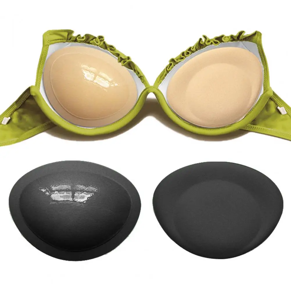 2026 4cm Thick Bra Pads Reusable Sticky Bra Inserts Adhesive Push Up Bra Pads Bikini Padding Breast Enhancer Swimsuits Bras 90%