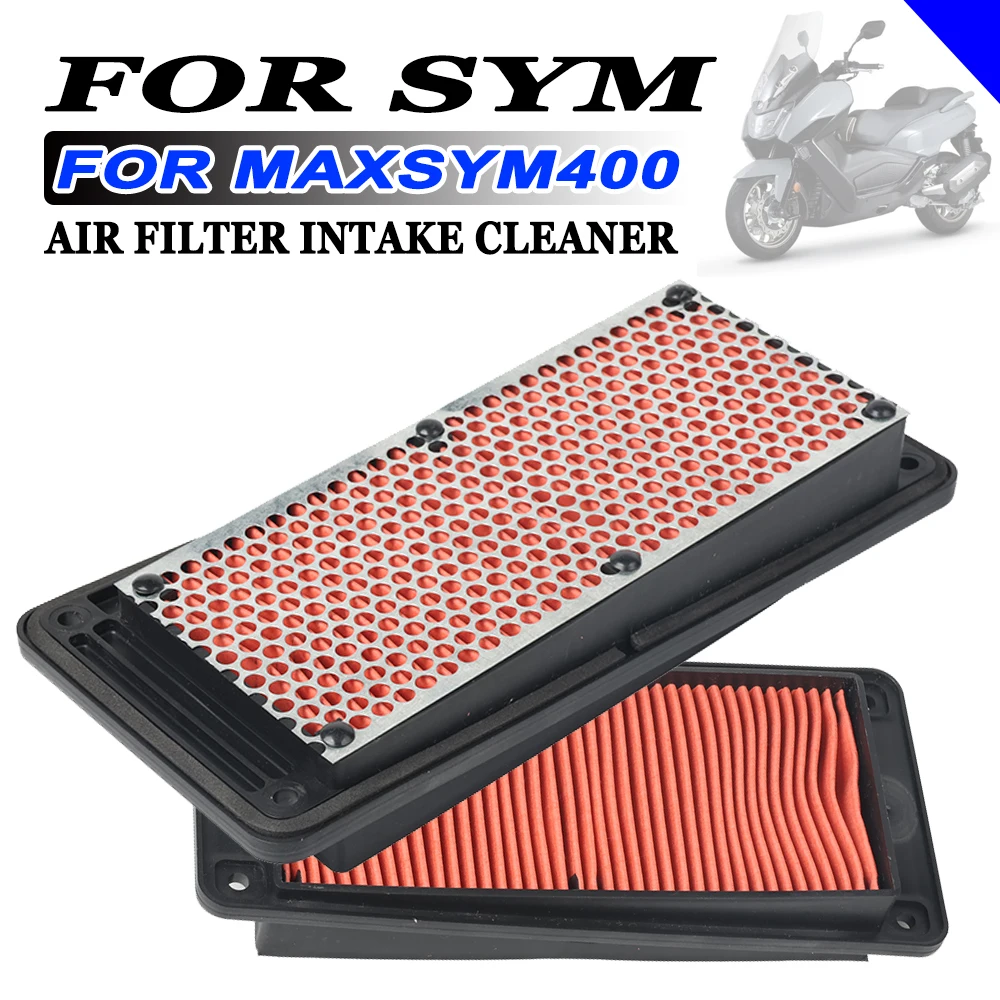 

For SYM MAXSYM400 400 MAXSYM 400 2021 + Motorcycle Accessories Air Filter Intake Cleaner Air Element Cleaner Engine Protector