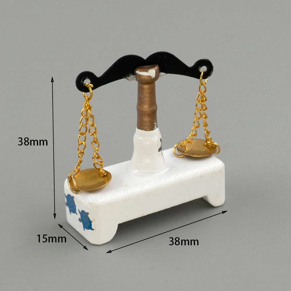1/12 دمية مصغرة ميزان مقياس لعبة مجسمة لبيت الدمية اكسسوارات الديكور ob11 bjd
