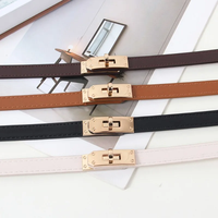 2025 New Waist Buckle Narrow and Thin Belt Long Shirt Skirt Decoration Elastic Adjustable Small Belt