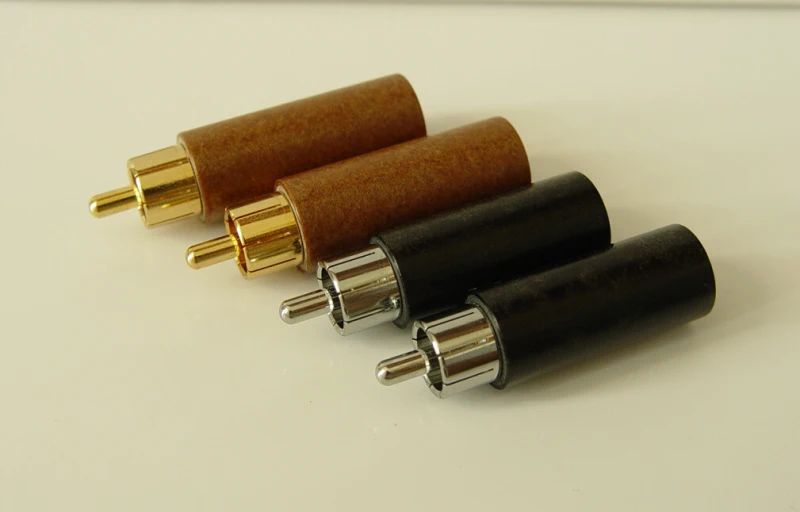 Danish Original Duelund Duran Paper Tube Oil Immersed Gold Plated RCA Signal Plug