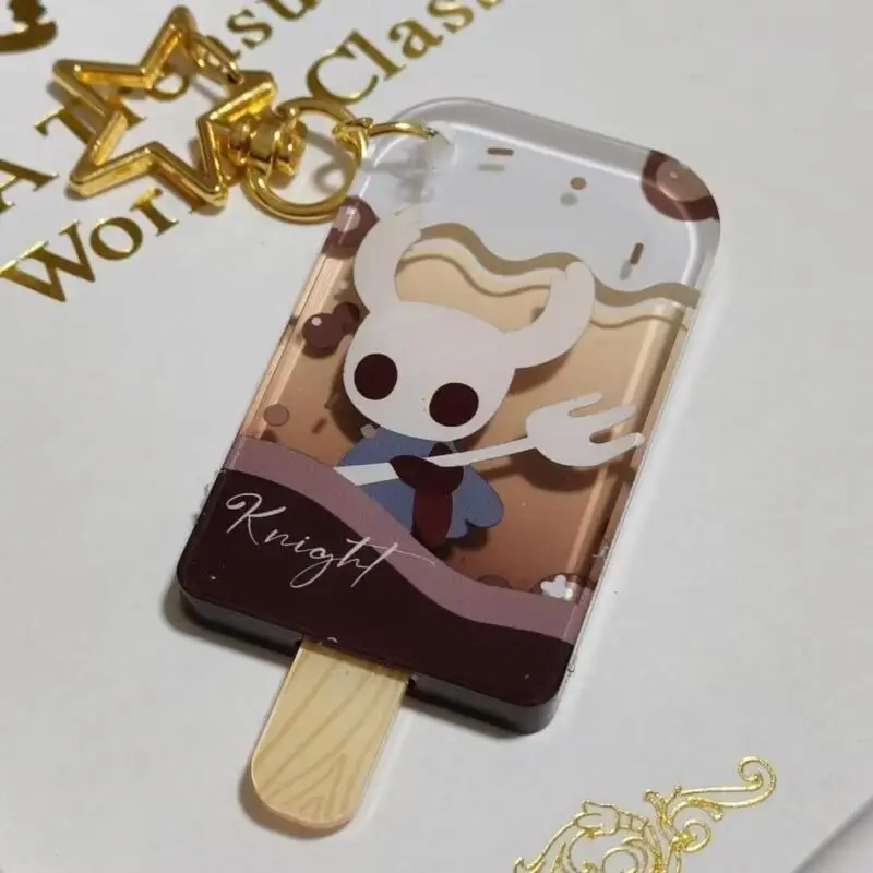 พวงกุญแจอะคริลิคฮอร์เน็ตจาก Hollow Knight ของเล่นเสริมเกมสำหรับเด็กผู้ชาย ของตกแต่งกระเป๋า itabag จี้ห้อยกระเป๋า อุปกรณ์ตกแต่งซิป