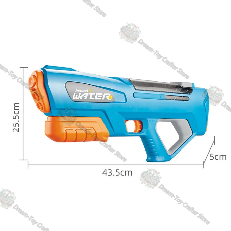 Pistola de água elétrica brinquedo para crianças sucção automática tamanho grande puxar tipo blaster auto carregamento ao ar livre imersão respingo tiro jogar