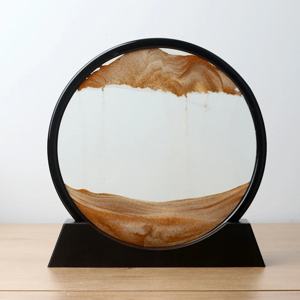 DIY تتحرك الرمال الفن إطار الصورة البلاستيكية الصغيرة قوي الجدول الديكور المشهد الرمال المتحركة الفن اللوحة الإطار سطح المكتب الصورة