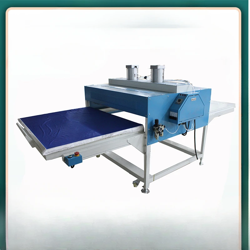 Pneumatic double-station hot stamping machine 100*150cm pneumatic ironing machine pleated skirt thermal transfer machine