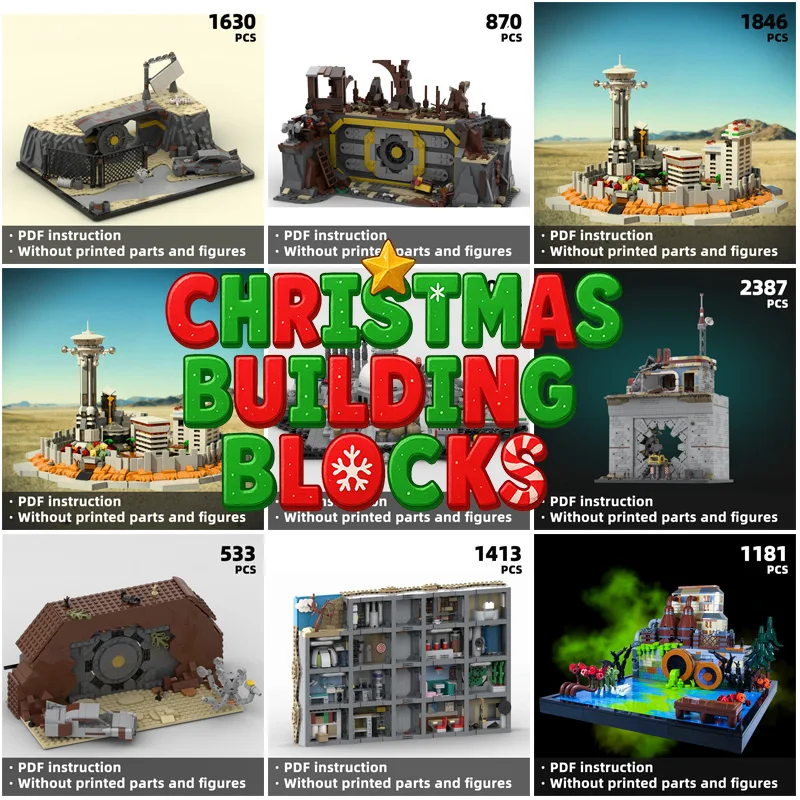 

Фоллоут! Комплексный строительный комплект, промышленные базовые строительные кирпичи, диорама замысловатой фабрики, горячая распродажа, супер предложение