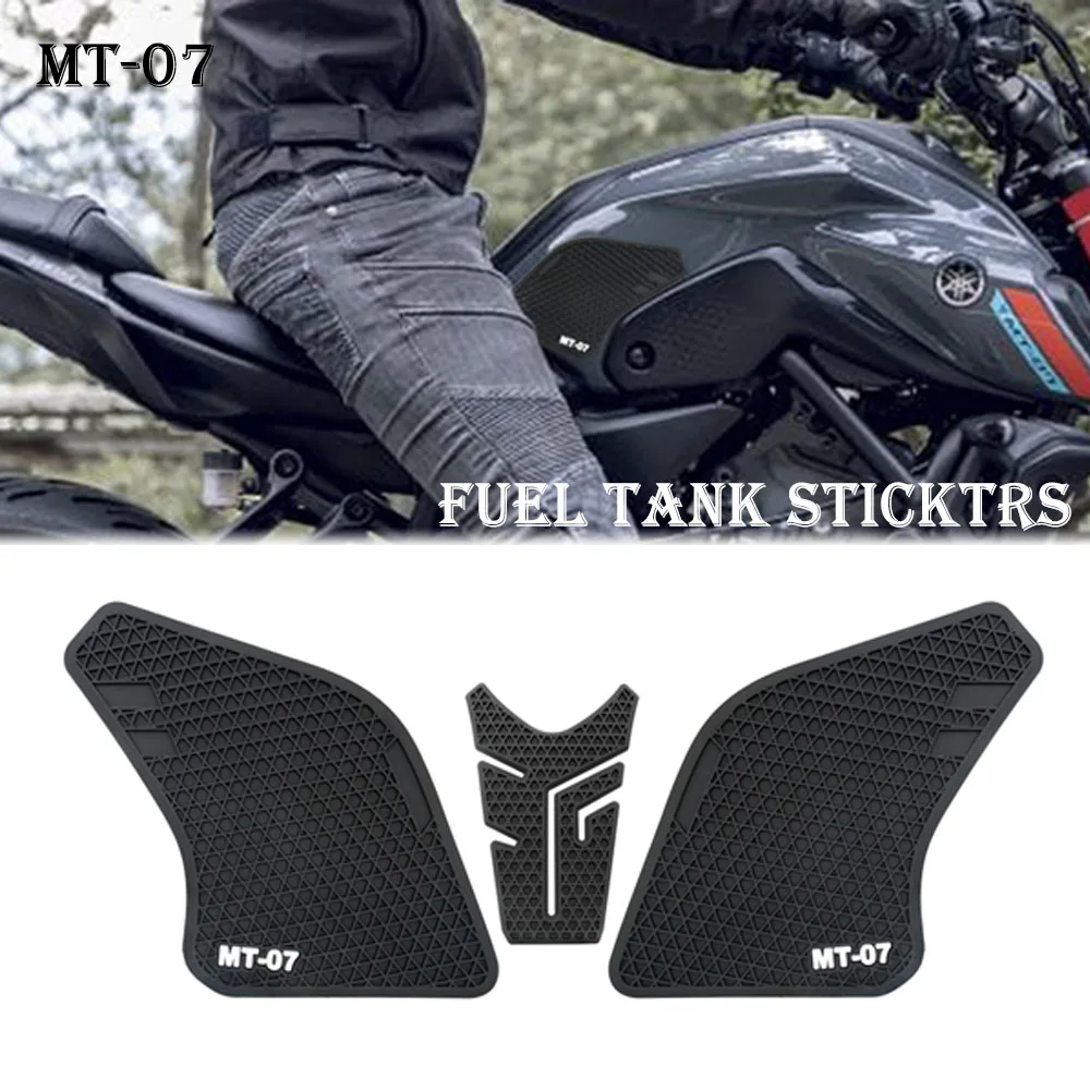 

Fuel Tank Pad Protector for Yamaha MT 07 mt07 MT-07 2021 - Motorcycle Fuel Tank Protector Sticker Pad Knee Pad Traction Pad