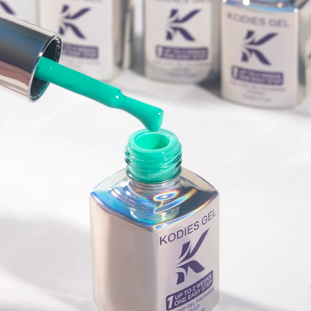 KODIES GEL One Step Gel vernis à ongles 12ML Semi Permanent UV 3 en 1 Base Top Gel vernis Super Texture tout pour manucure ongles Art