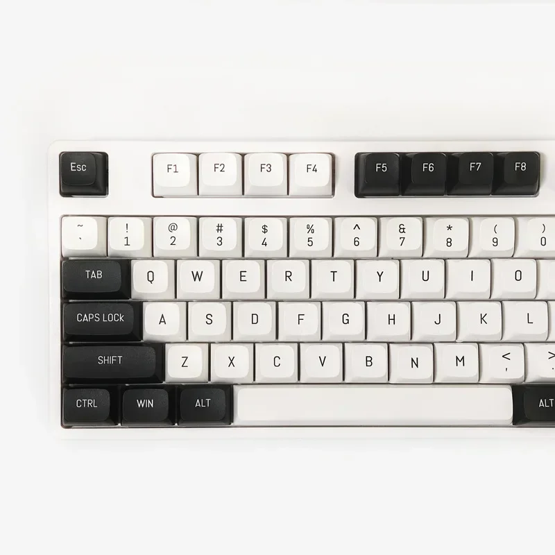 149 Keys Minimalist White Black  Keycaps For Mx Switch Mechanical Keyboard Similar Cherry Profile Double Shot ISO Keycap DIY