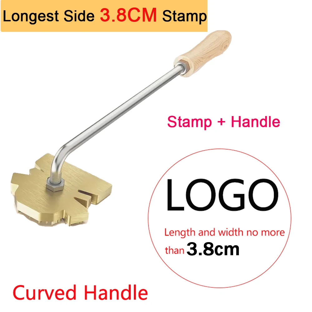 Personalisierter Brandstempel mit LOGO für Holzbearbeitung, Steak, BBQ, Lederhandwerk, Messing-Heizwerkzeug, DIY Steak, Burger, Holz