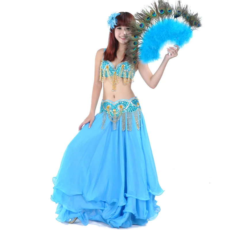 Traje de dança do ventre personalizado, técnica de bordado de contas, sexy, borla, conjunto de performance