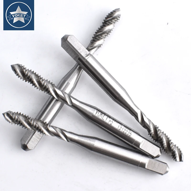 HSSE-M35 JIS Standard Spiral Fluted Tap UNC 1-64 2-56 3-48 4-40 5-40 6-32 8-32 3/16 10-24 12-24 1/4-20 Machine Screw Thread Taps