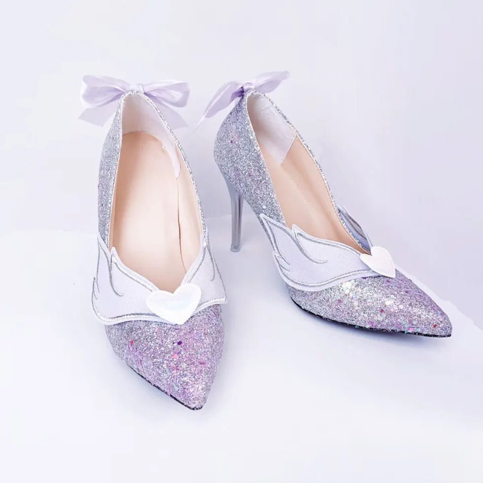 게임 혼카이 스타 레일 사이렌 코스프레 신발 블링 여성용 힐 할로윈 파티 카니발 롤플레이 코스튬 액세서리 신발