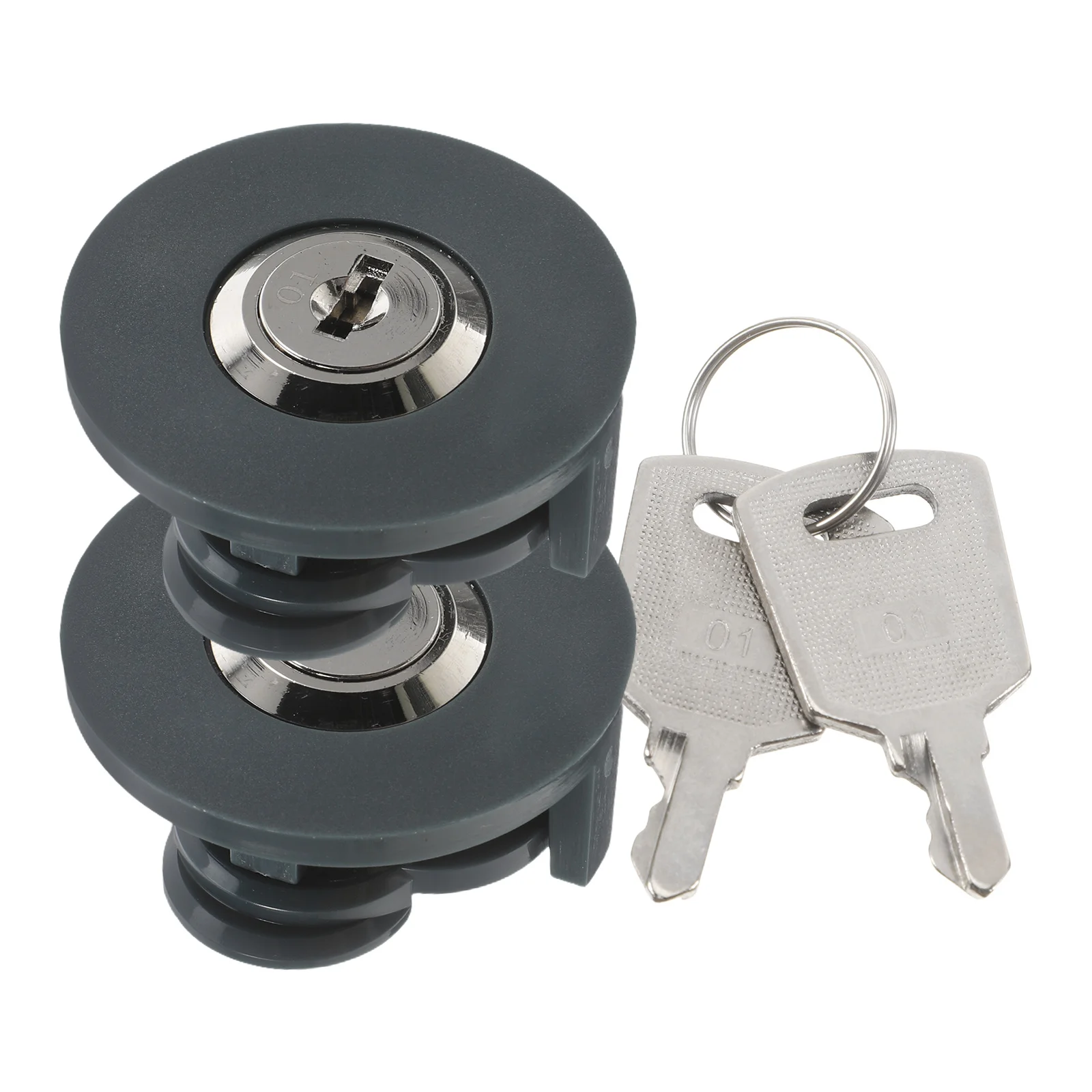 

4Pcs Zinc Alloy Industrial Rotary Tongue Plug Anti-Touch Safety Lock Row Plate Protector for Factory Workshop