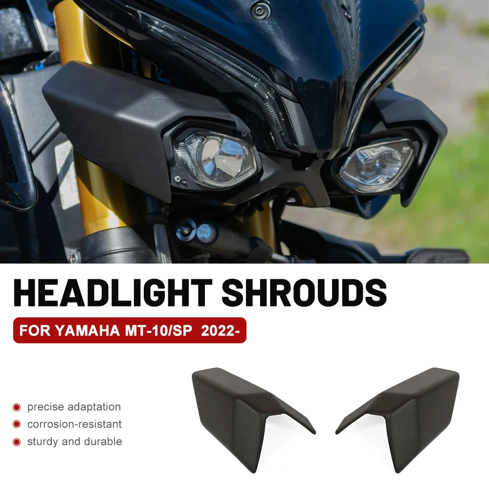 Headlight Shrouds For YAMAHA MT-10 SP MT 10 2022+  Headlight Protection Cover Shroud Fairing Cowl Kit Motorcycle Accessorie