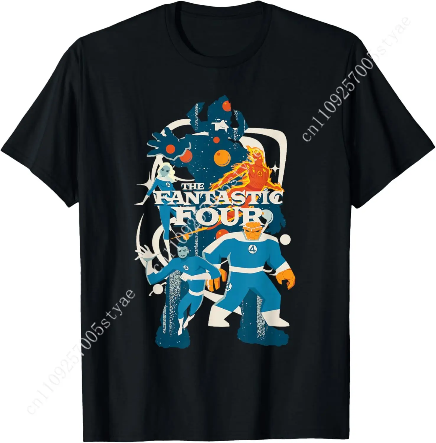 Marvel The Fantastic Four: First Steps Retro Team Galactus T-Shirt