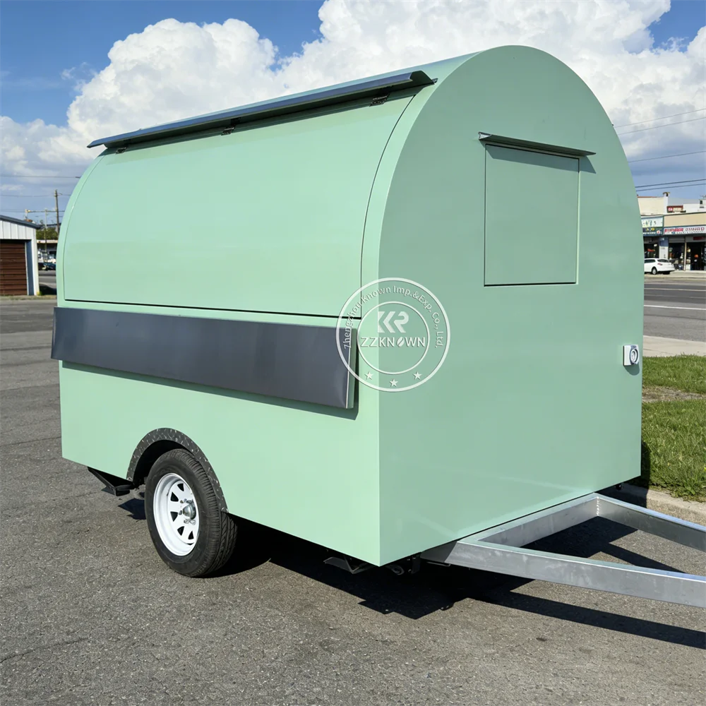 شاحنة طعام متنقلة فاخرة معدات مطبخ المطاعم بالكامل شاحنة مشروبات تقديم الطعام عربة هوت دوج مقطورة طعام للشواء للبيع