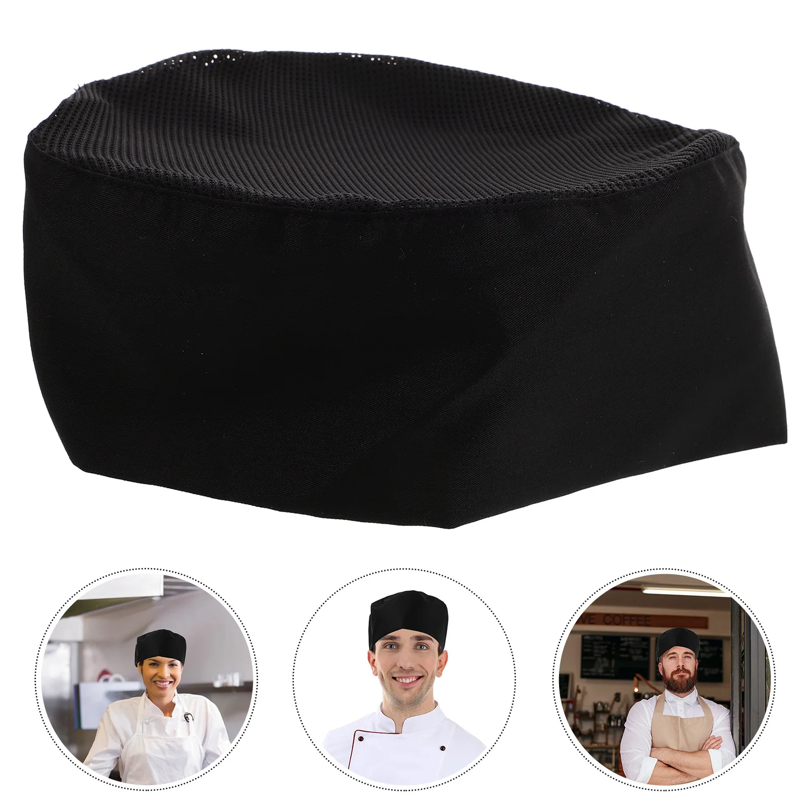 

Unisex Cotton Chef Skull Cap Adjustable Cooking Hat For Restaurant Catering Chef Beanie Cap Kitchen Work Hat