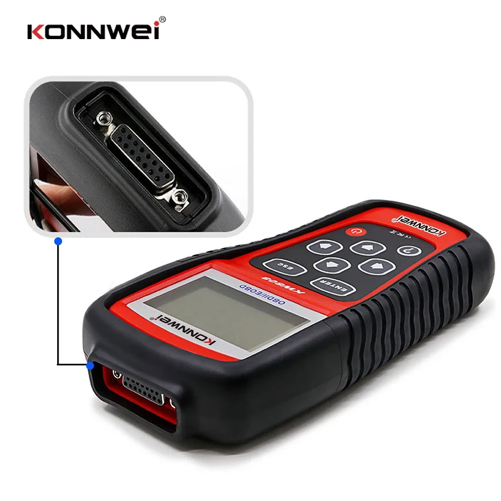 KONNWEI KW808 OBD 2 Car Scanner OBD2 Auto Automotive Diagnostic Scanner Tool Engine Fualt Code Reader Odb Tools  for Cars