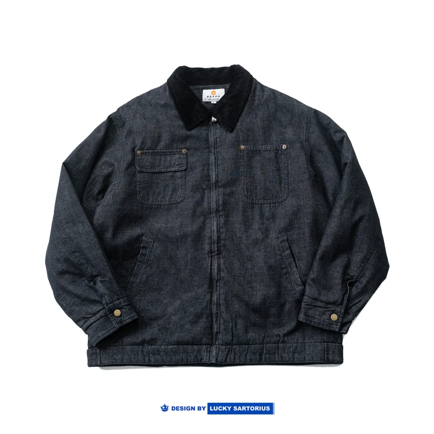 Autumn and Winter Japanese Retro Washed Vintage Denim Jacket Men's and Women's Loose Casual Versatile Top Cotton Coat