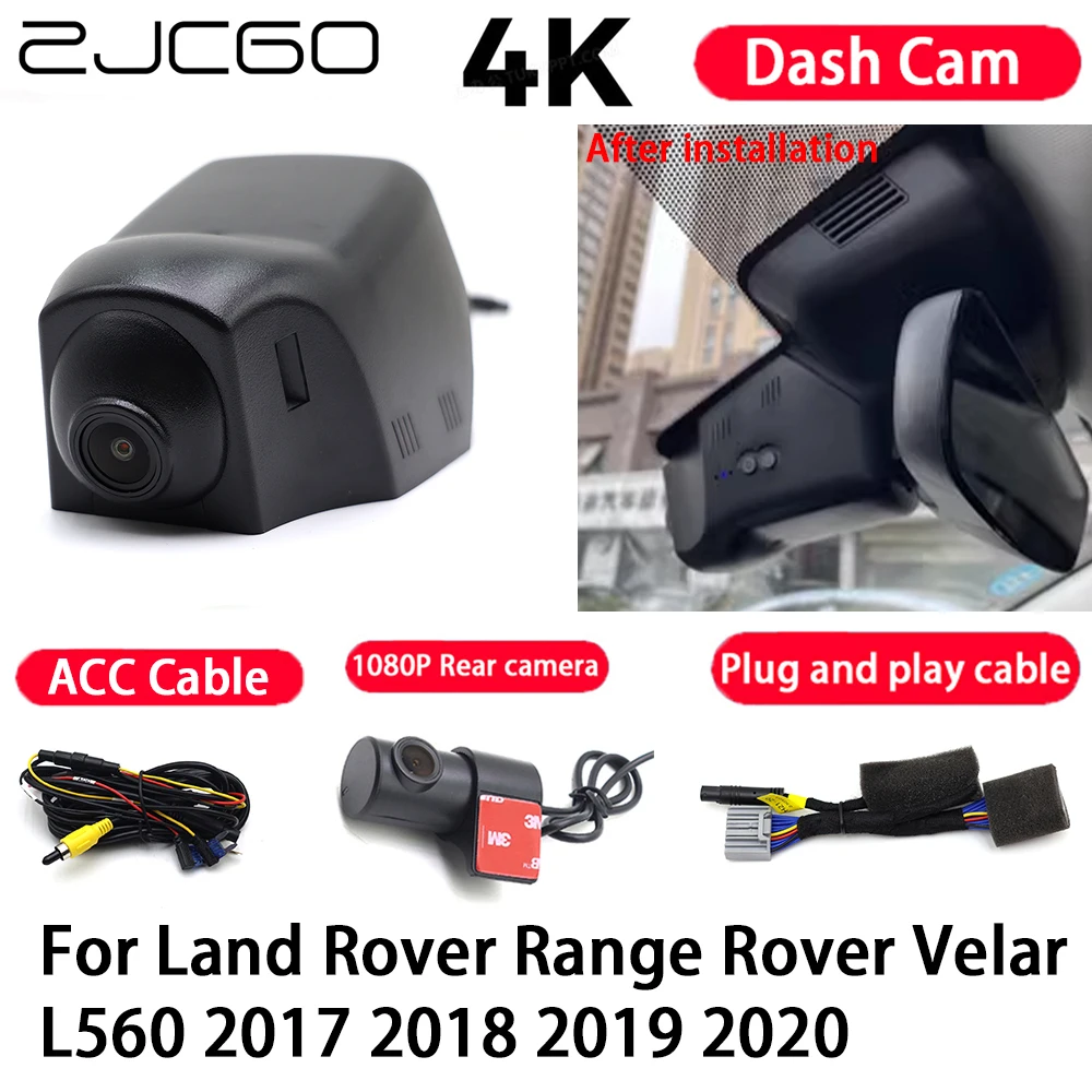 Car Camera 4K Plug and Play Dash Cam Video Recorder Night Vision for Land Rover Range Rover Velar L560 2017 2018 2019 2020