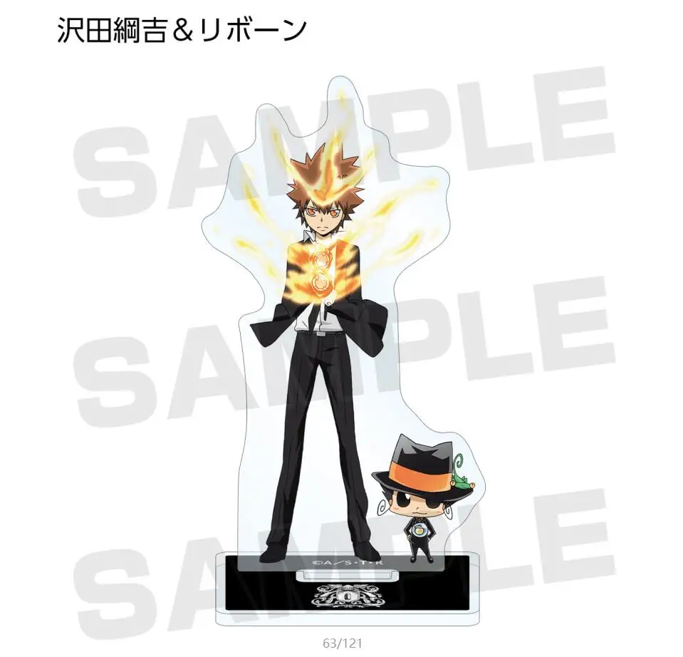Tsunayoshi hayato tsuna gokudera yamamoto hibari mukuro squalo belphegor figura boneca anime acrílico suporte modelo cosplay brinquedo presente