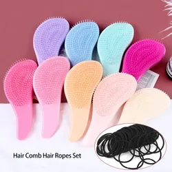 Hair Brush Ropes Set Hair Band Detangling Magic Anti Static Tangle Comb Big Small Size Salon Hairdress Women Accessories