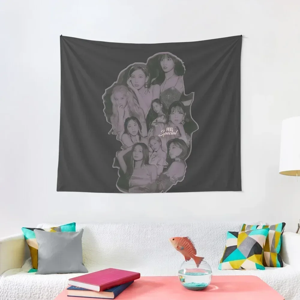 Twice - Feel Special Tapestry Carpet Wall Room Decor Korean Style Things To Decorate The Room Tapestry