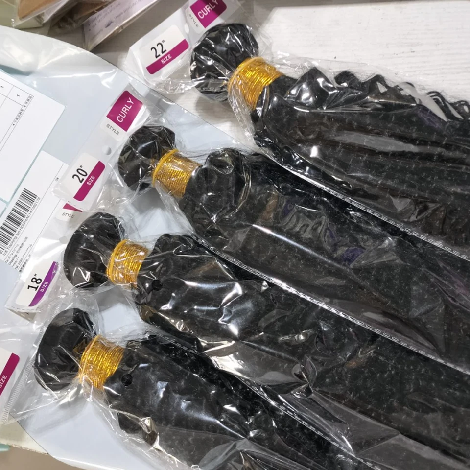 

Kinky Curly Mongolian Human Hair Bundles Weave Wet and Wavy 26 28 30 inch Virgin Raw Human Hair 2 3 4 Bundles For Black Women Remy Sew In Hair Quick Weave Extensions Sale Wedding season hair
