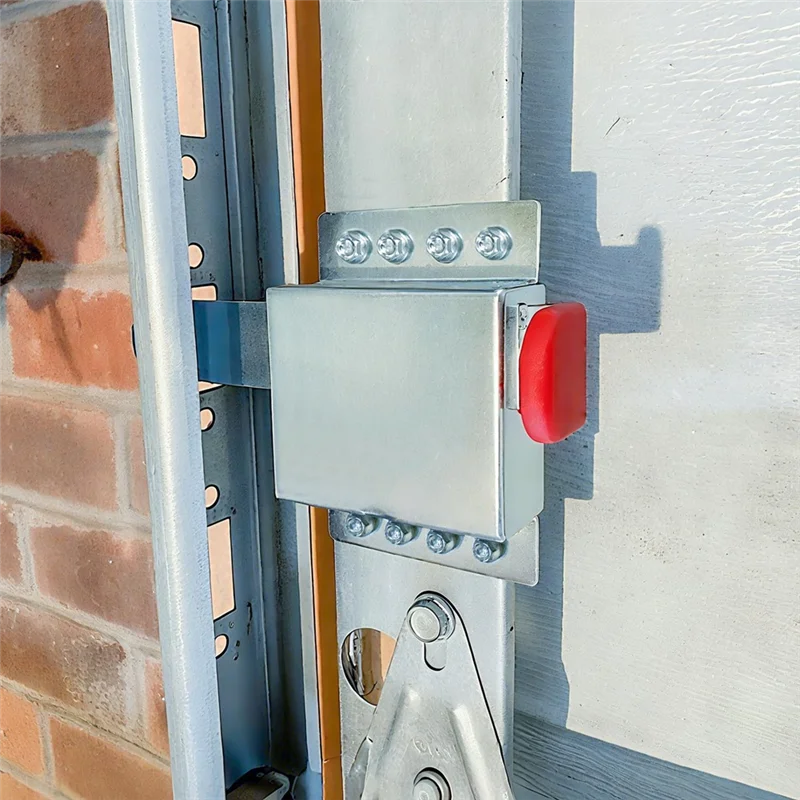 B48A Garage Door Lock Kit- Heavy Duty Steel Locking Slide Latch For Most Garage Doors, Essential Security Component