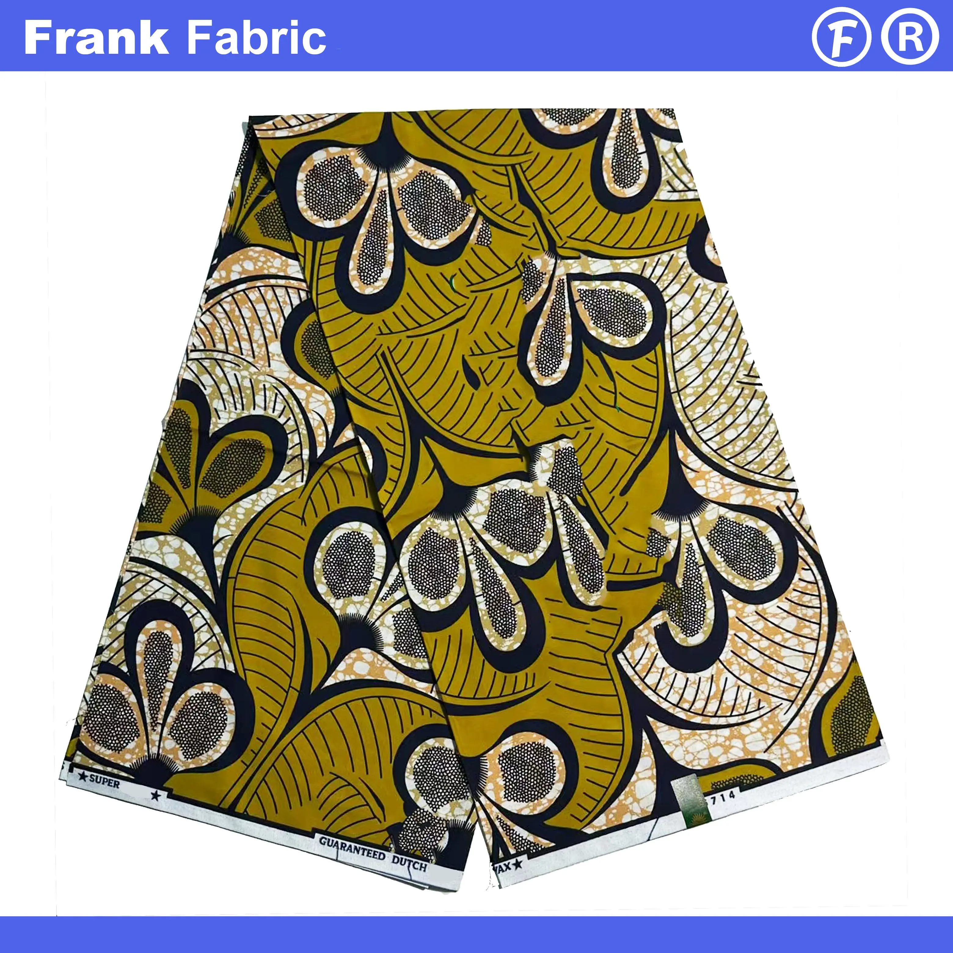 

Настоящий воск Анкара супер батик ткани 45 дюймов голландская африканская восковая хлопчатобумажная ткань с принтом для шитья платьев оптовая скидка FF2508.010